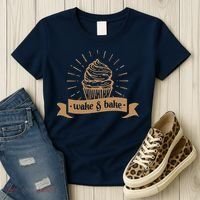 Wake & Bake Cupcake Baking Chef Women's T-Shirt thumb 3