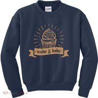 Wake & Bake Cupcake Baking Chef Kids Sweatshirt thumb 0