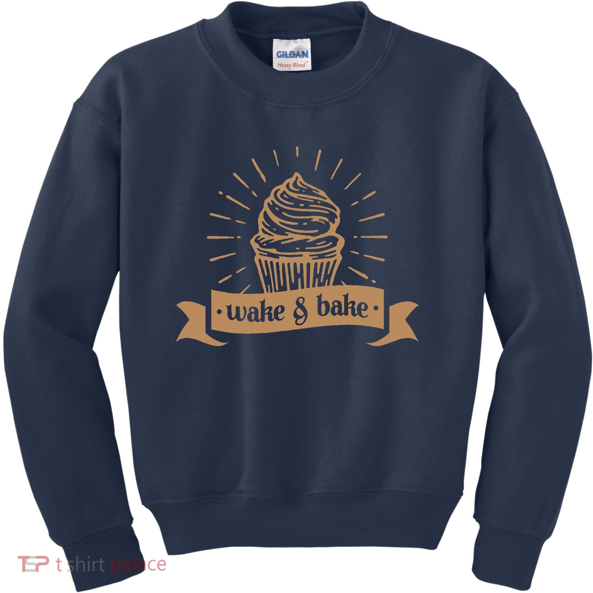 Wake & Bake Cupcake Baking Chef Kids Sweatshirt
