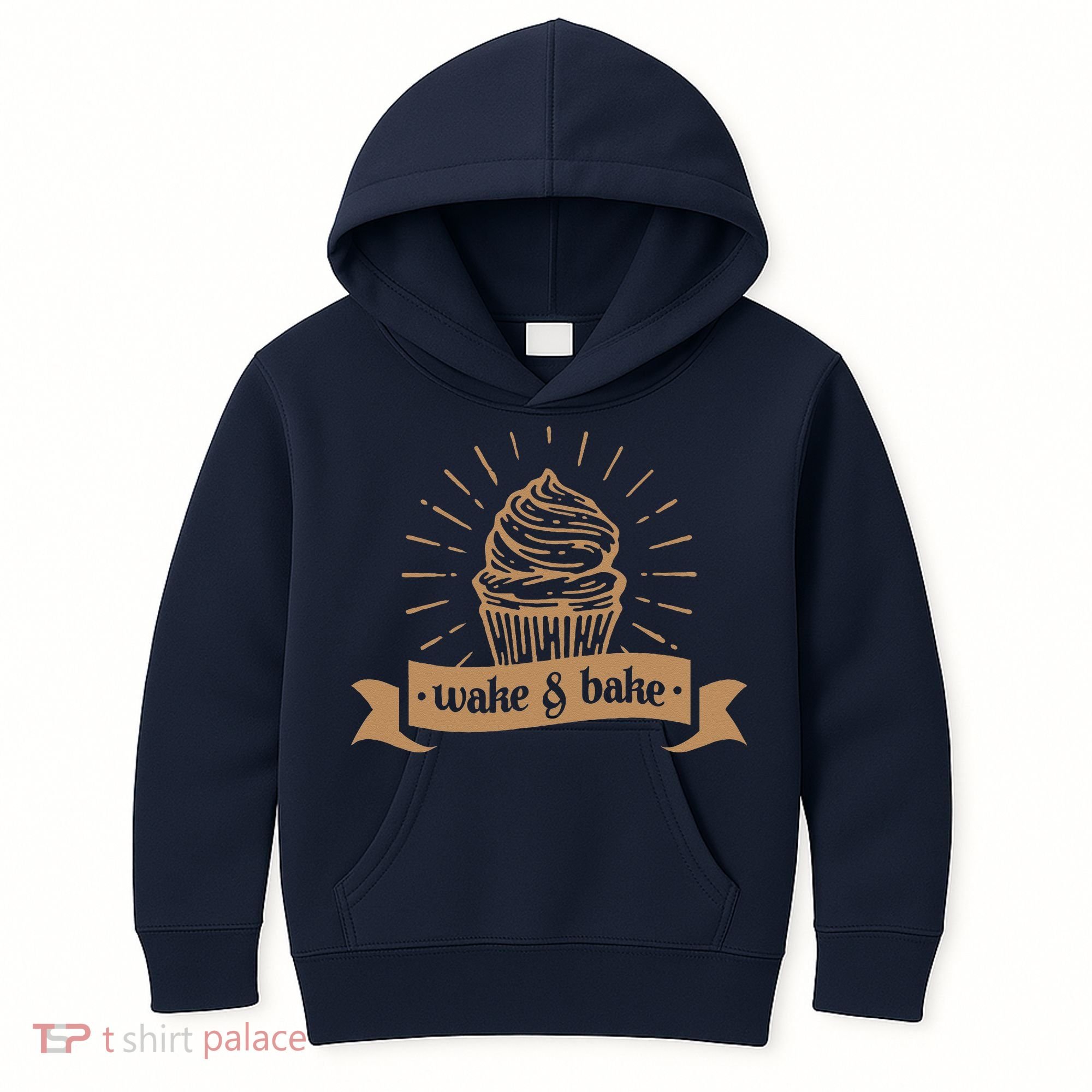 Wake & Bake Cupcake Baking Chef Kids Hoodie