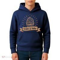Wake & Bake Cupcake Baking Chef Kids Hoodie thumb 4