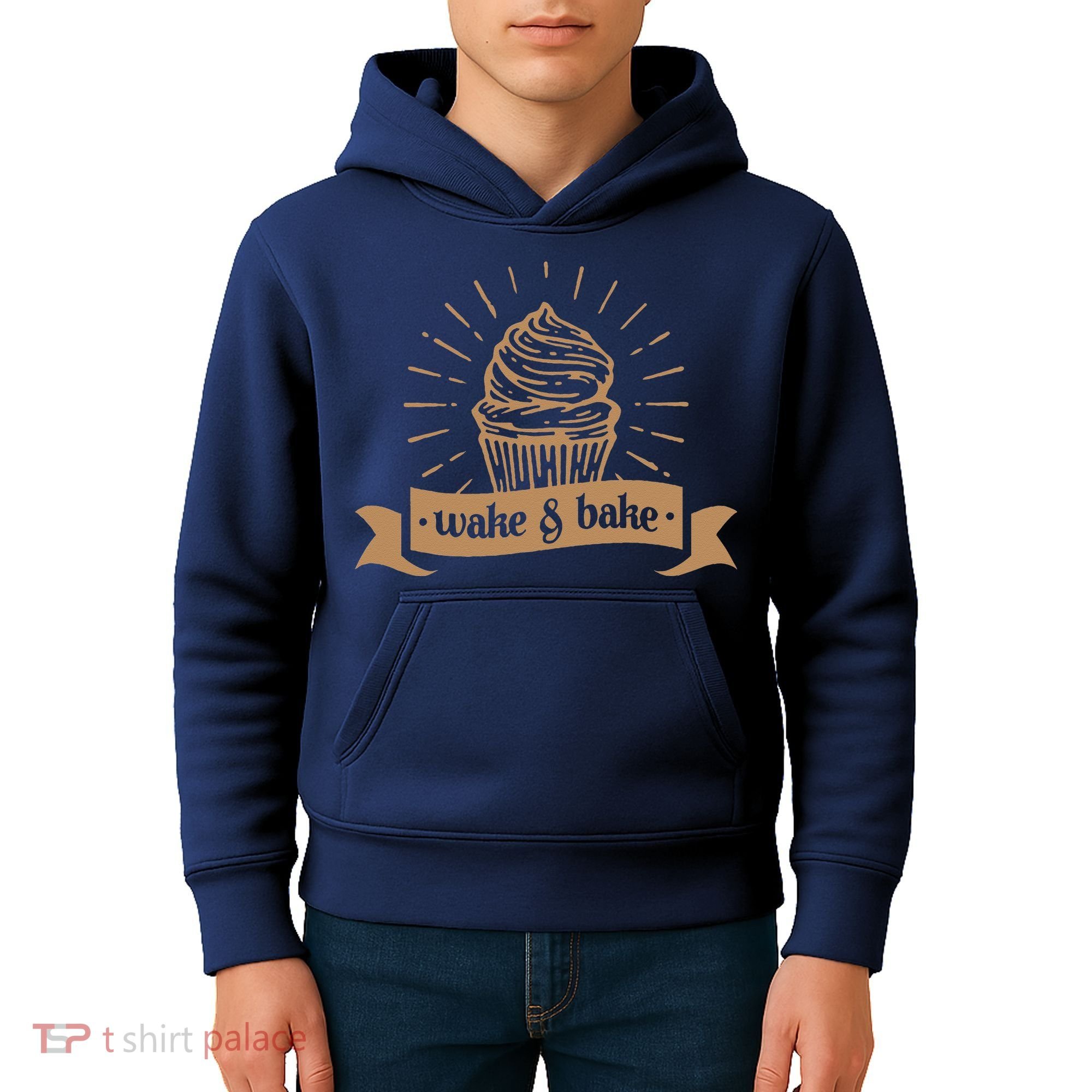 Wake & Bake Cupcake Baking Chef Kids Hoodie