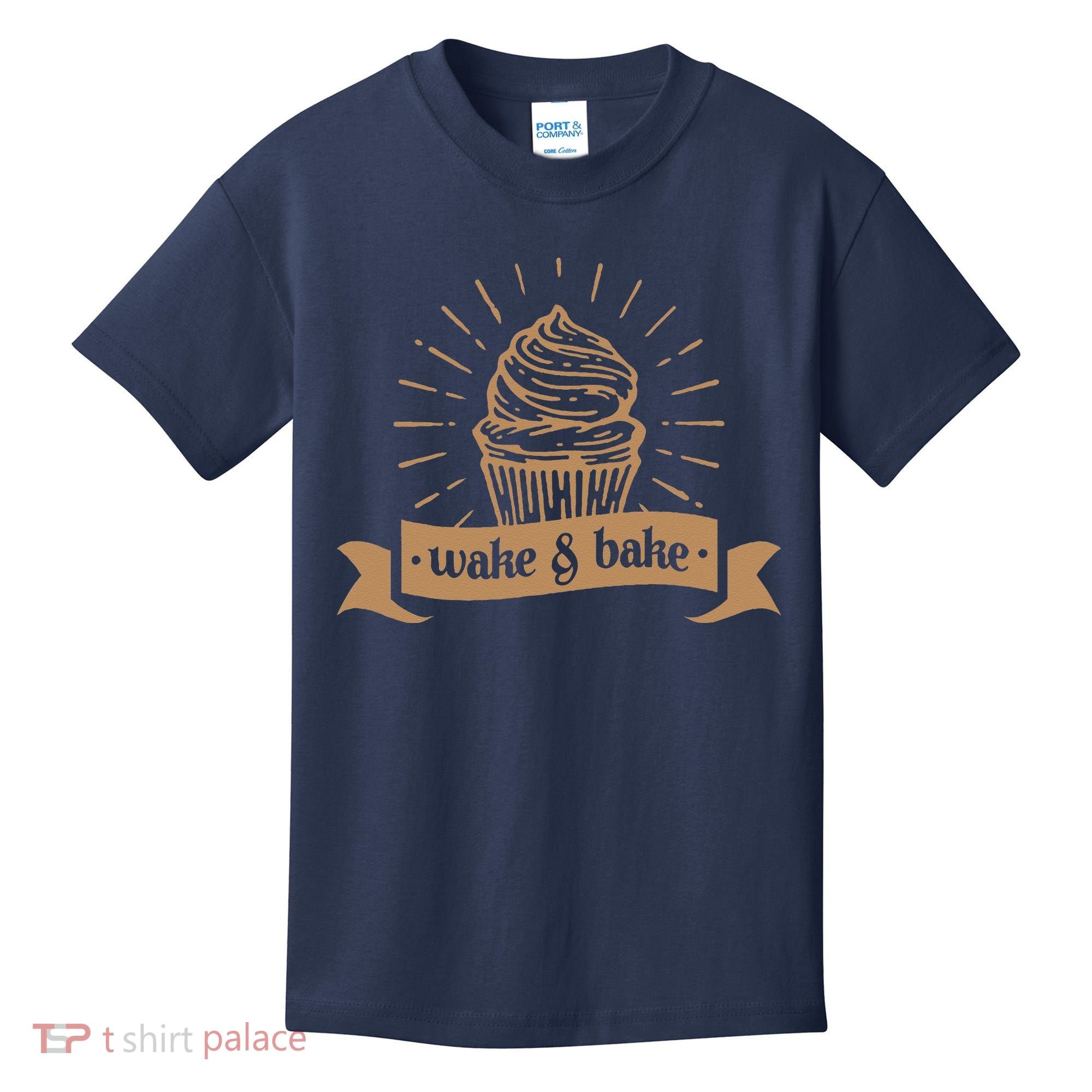 Wake & Bake Cupcake Baking Chef Kids T-Shirt