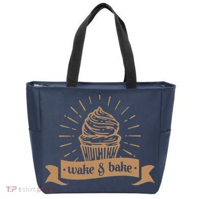 Wake & Bake Cupcake Baking Chef Tote Bag