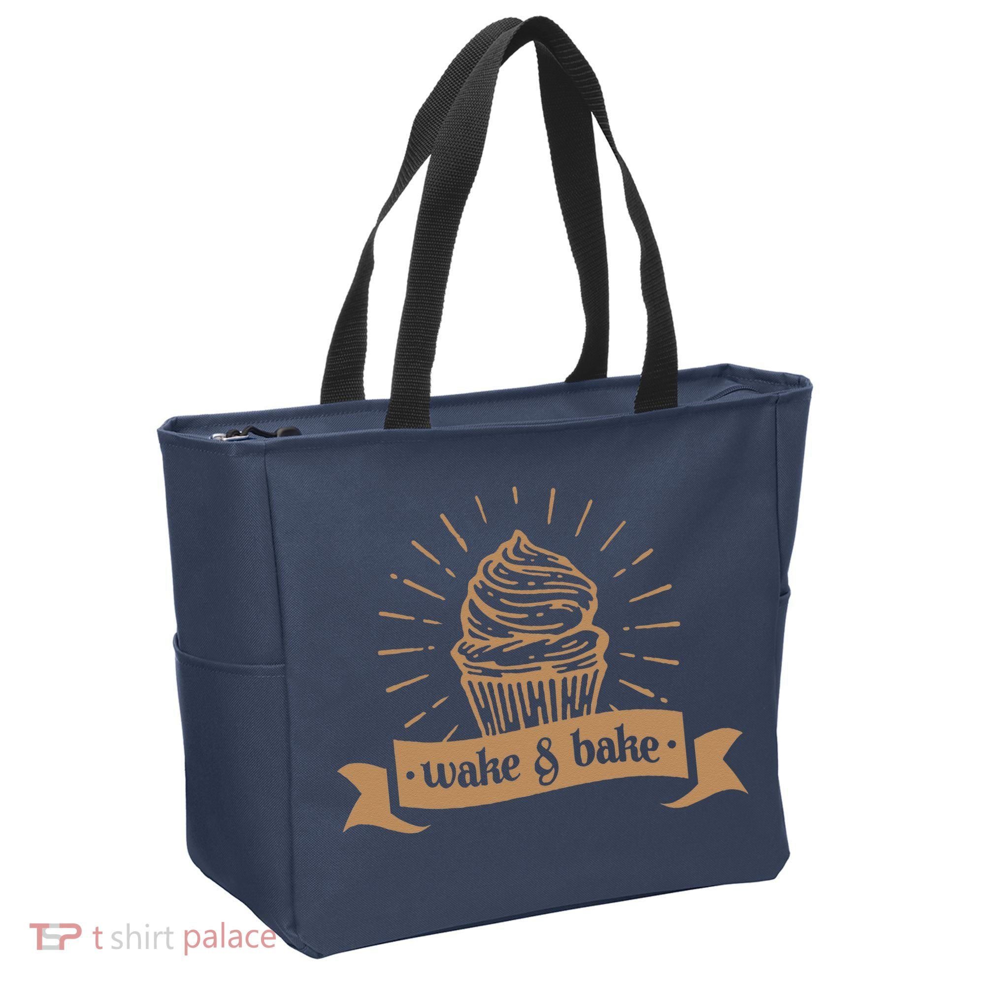Wake & Bake Cupcake Baking Chef Tote Bag
