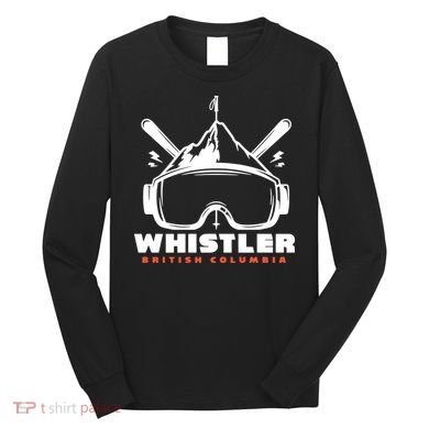 Whistler British Columbia Skiing Long Sleeve Shirt