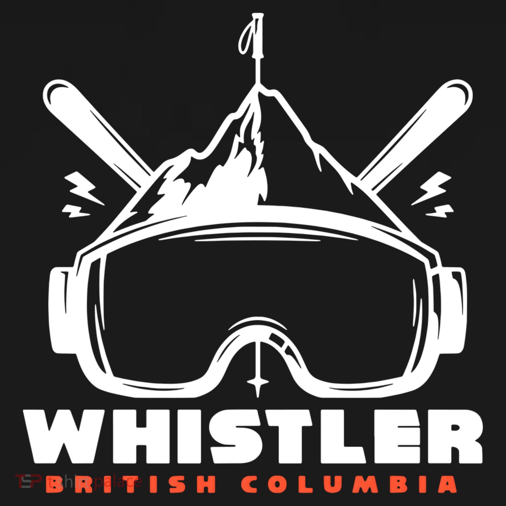 Whistler British Columbia Skiing Long Sleeve Shirt