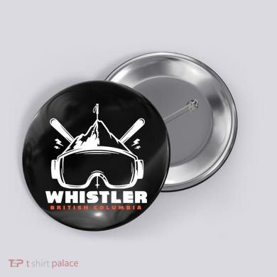Whistler British Columbia Skiing Button