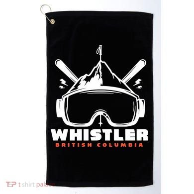 Whistler British Columbia Skiing Golf Towel