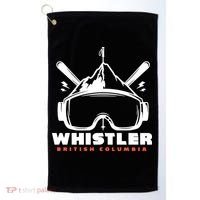 Whistler British Columbia Skiing Golf Towel thumb 0
