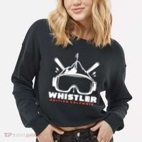 Whistler British Columbia Skiing Cropped Pullover Crew thumb 2