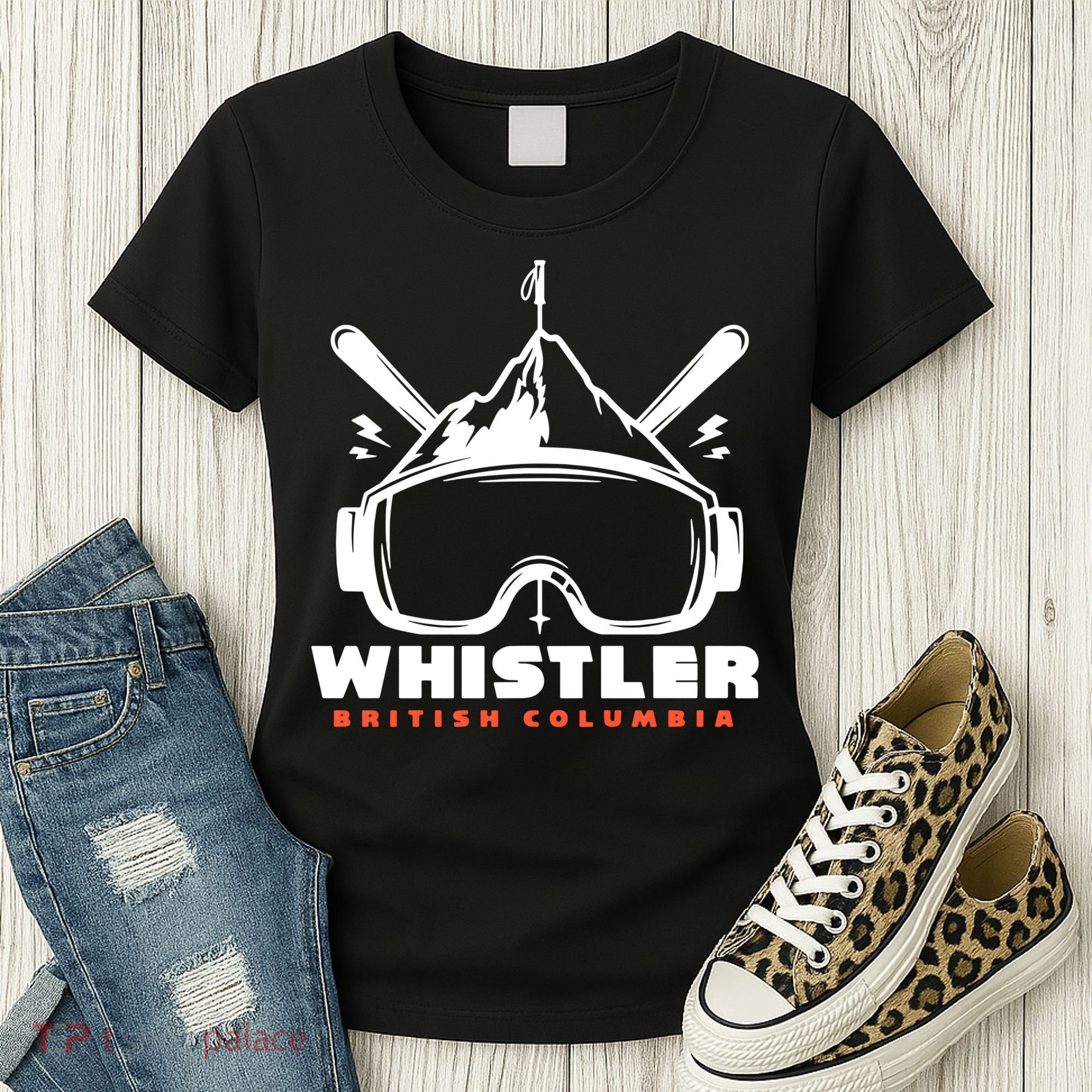 Whistler British Columbia Skiing Women's T-Shirt