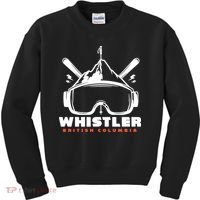Whistler British Columbia Skiing Kids Sweatshirt thumb 0