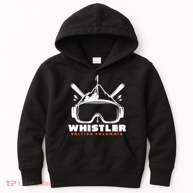 Whistler British Columbia Skiing Kids Hoodie