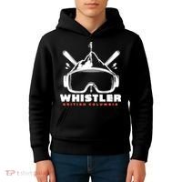Whistler British Columbia Skiing Kids Hoodie thumb 4