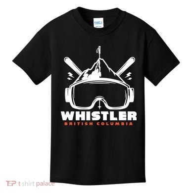 Whistler British Columbia Skiing Kids T-Shirt