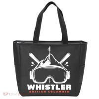 Whistler British Columbia Skiing Tote Bag thumb 0