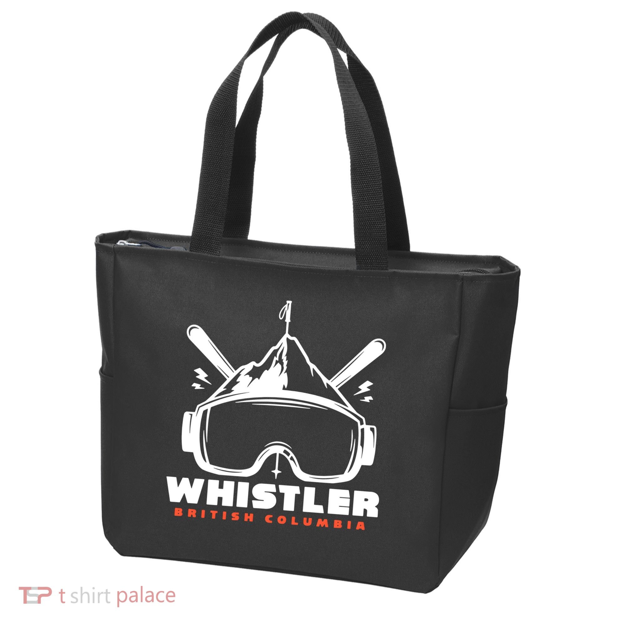 Whistler British Columbia Skiing Tote Bag