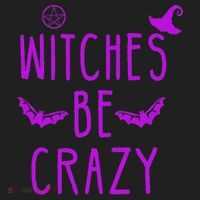 Witches Be Crazy Halloween For Crazy Psycho Witches Golf Towel thumb 3