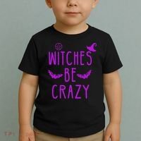 Witches Be Crazy Halloween For Crazy Psycho Witches Toddler T-Shirt thumb 2