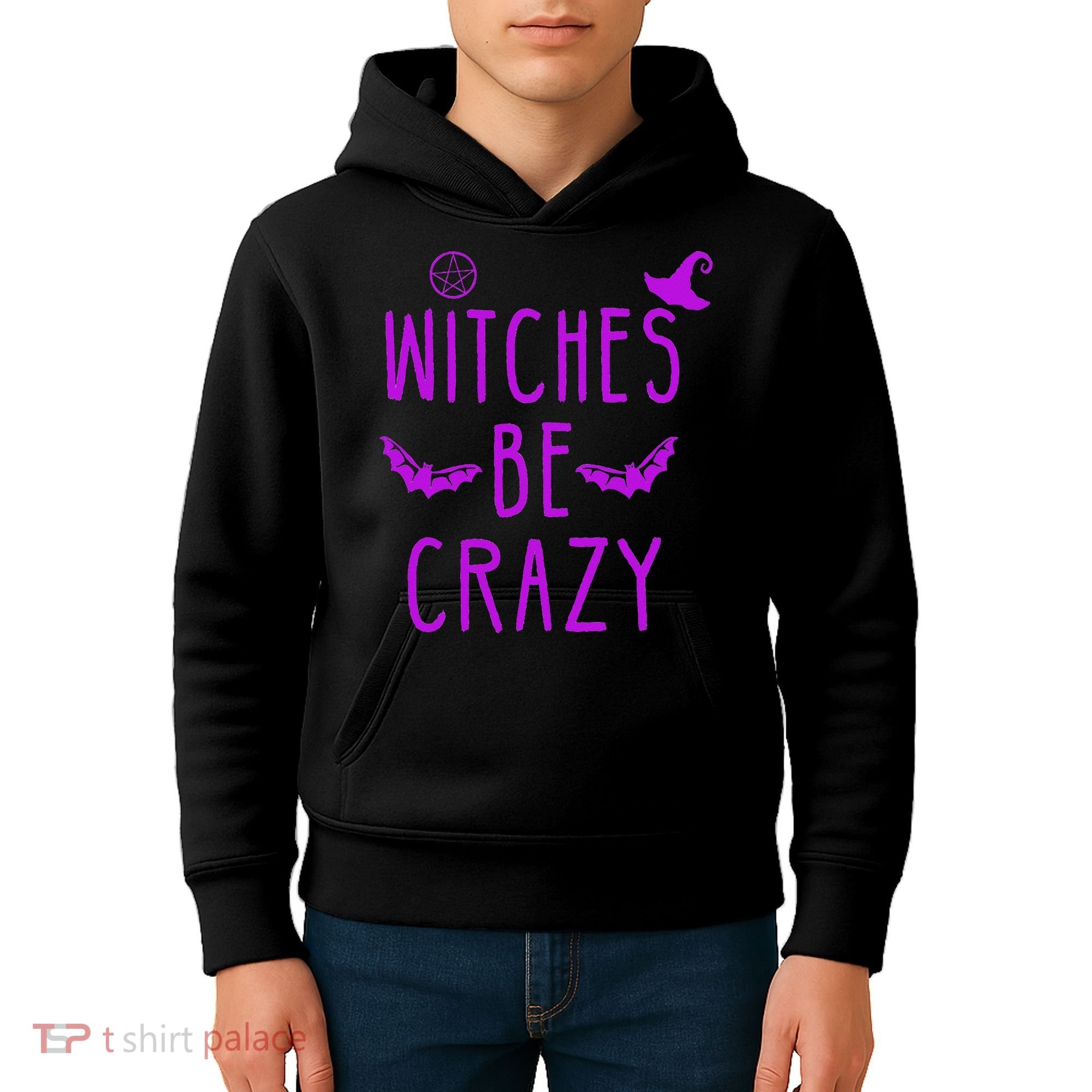 Witches Be Crazy Halloween For Crazy Psycho Witches Kids Hoodie