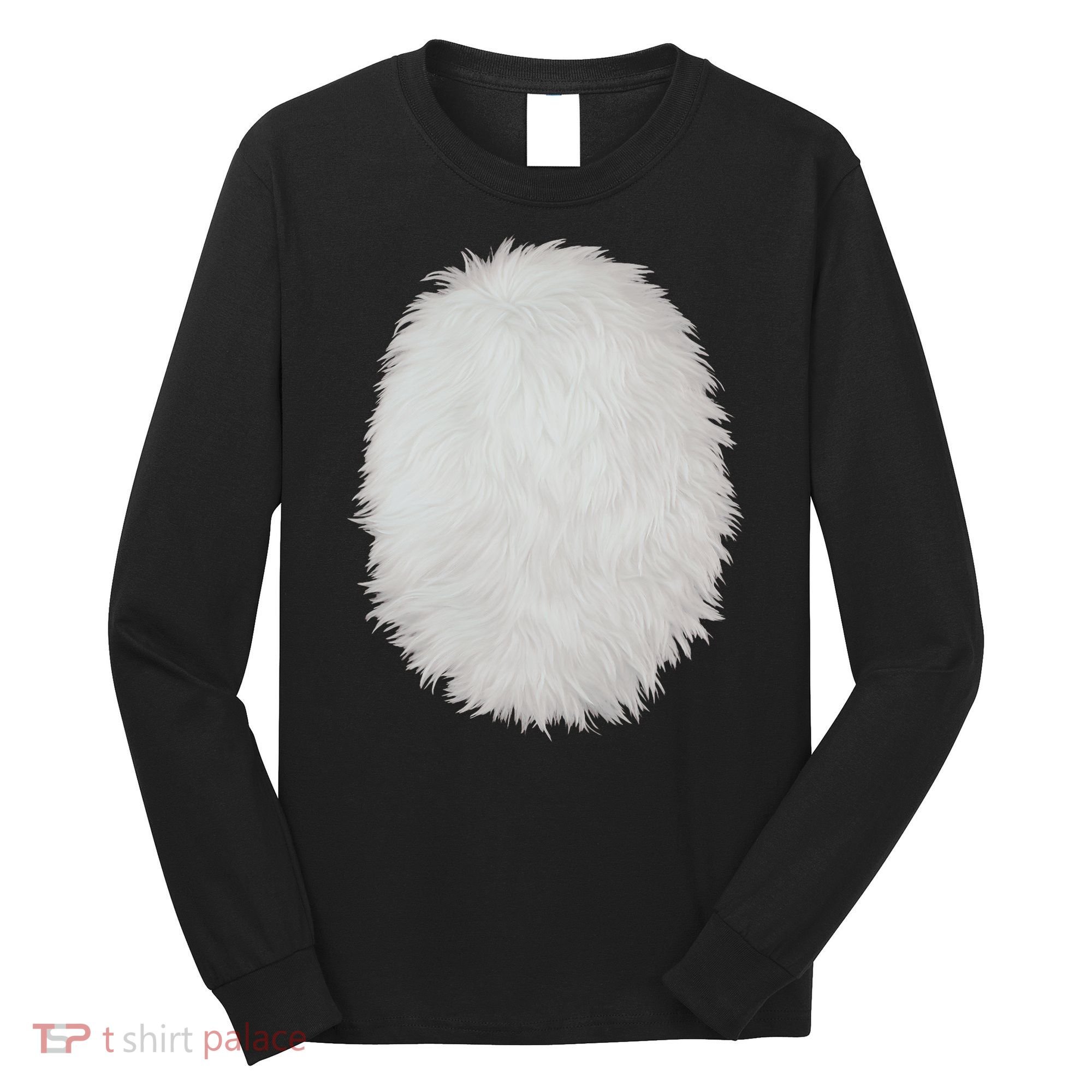 White Belly Costume Diy Cosplay Panda Bear Cat Skunk Deer Long Sleeve Shirt