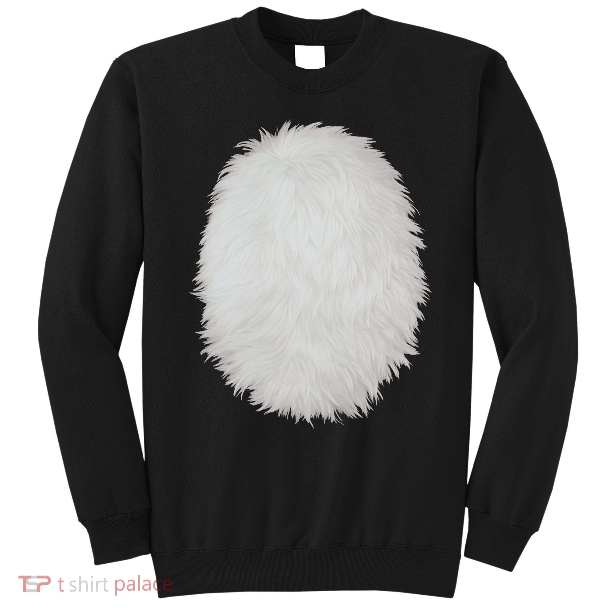 White Belly Costume Diy Cosplay Panda Bear Cat Skunk Deer Sweatshirt