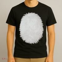 White Belly Costume Diy Cosplay Panda Bear Cat Skunk Deer T-Shirt thumb 3