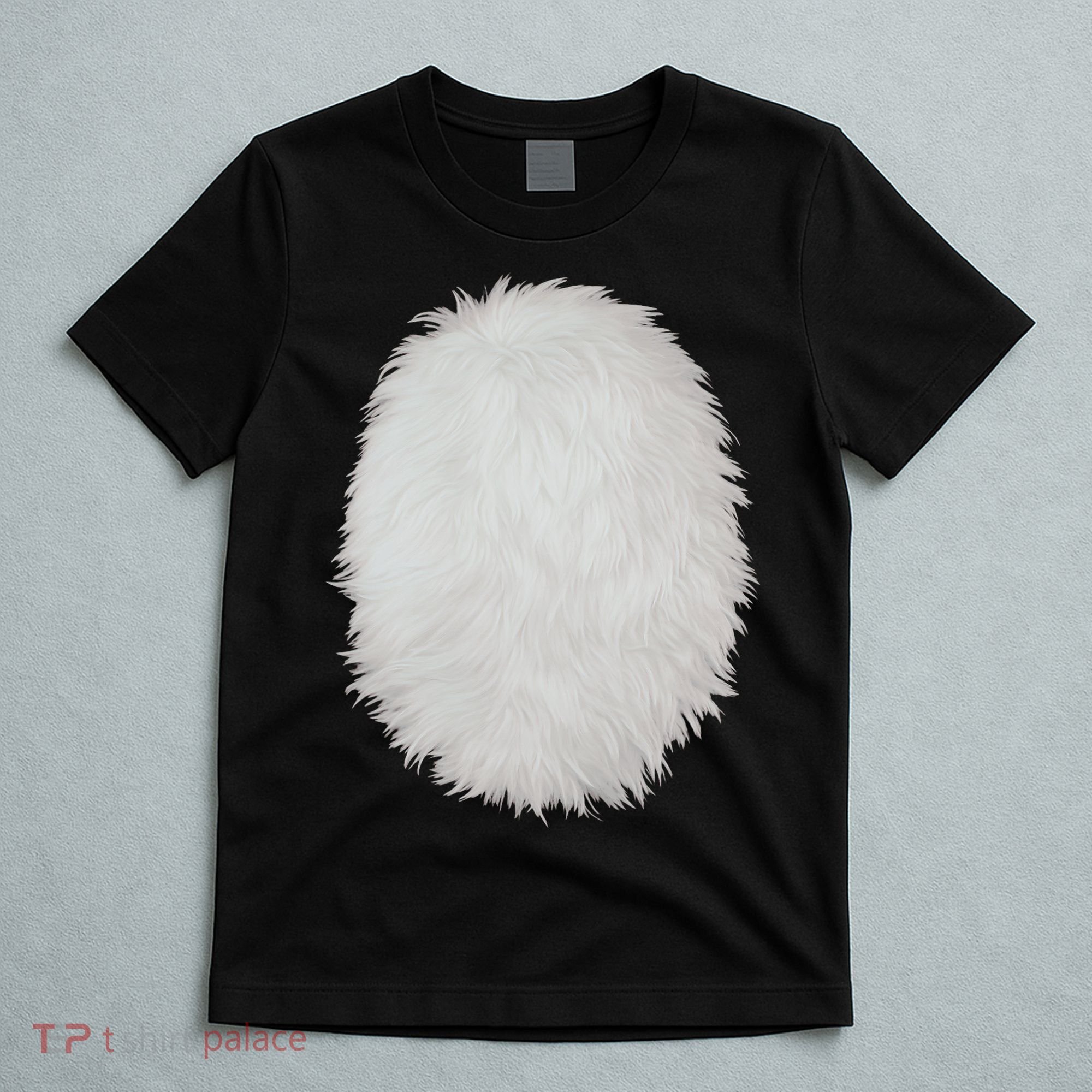 White Belly Costume Diy Cosplay Panda Bear Cat Skunk Deer T-Shirt