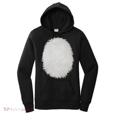 White Belly Costume Diy Cosplay Panda Bear Cat Skunk Deer Women's Hoodie