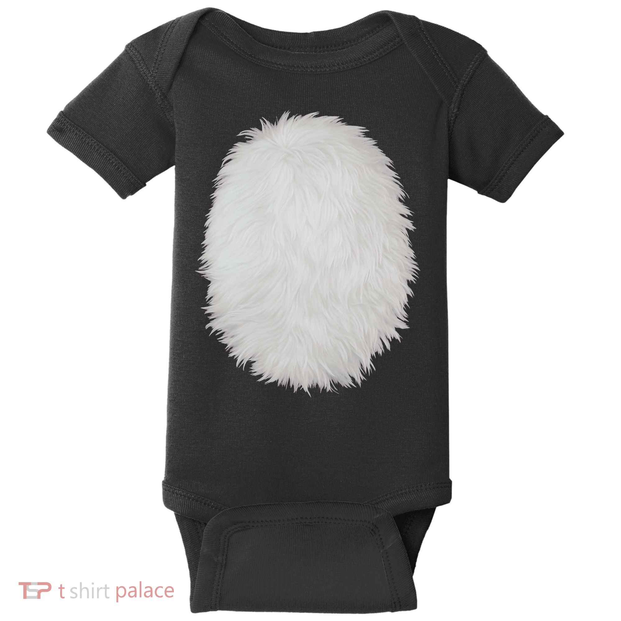 White Belly Costume Diy Cosplay Panda Bear Cat Skunk Deer Baby Bodysuit