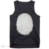 White Belly Costume Diy Cosplay Panda Bear Cat Skunk Deer Tank Top thumb 0