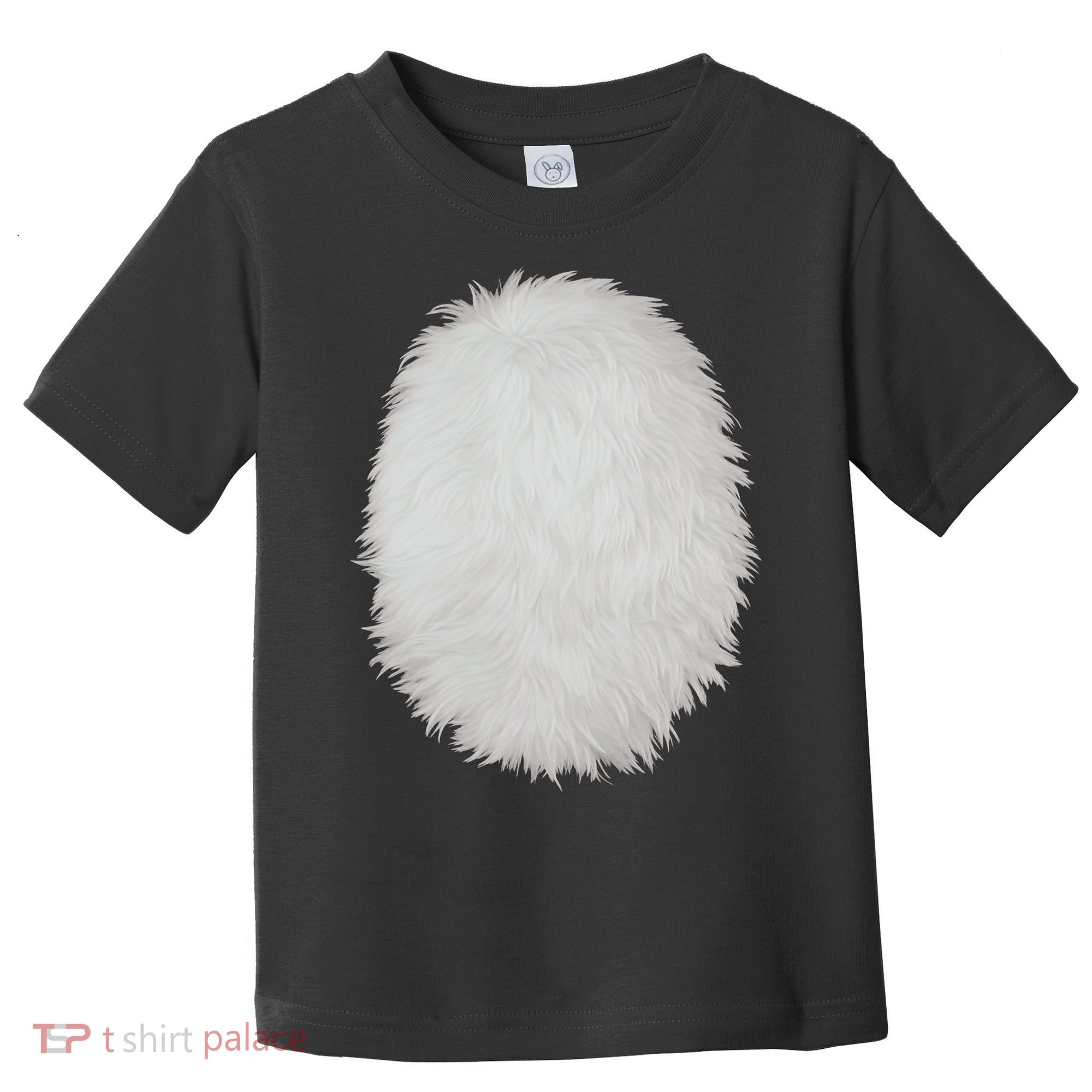 White Belly Costume Diy Cosplay Panda Bear Cat Skunk Deer Toddler T-Shirt