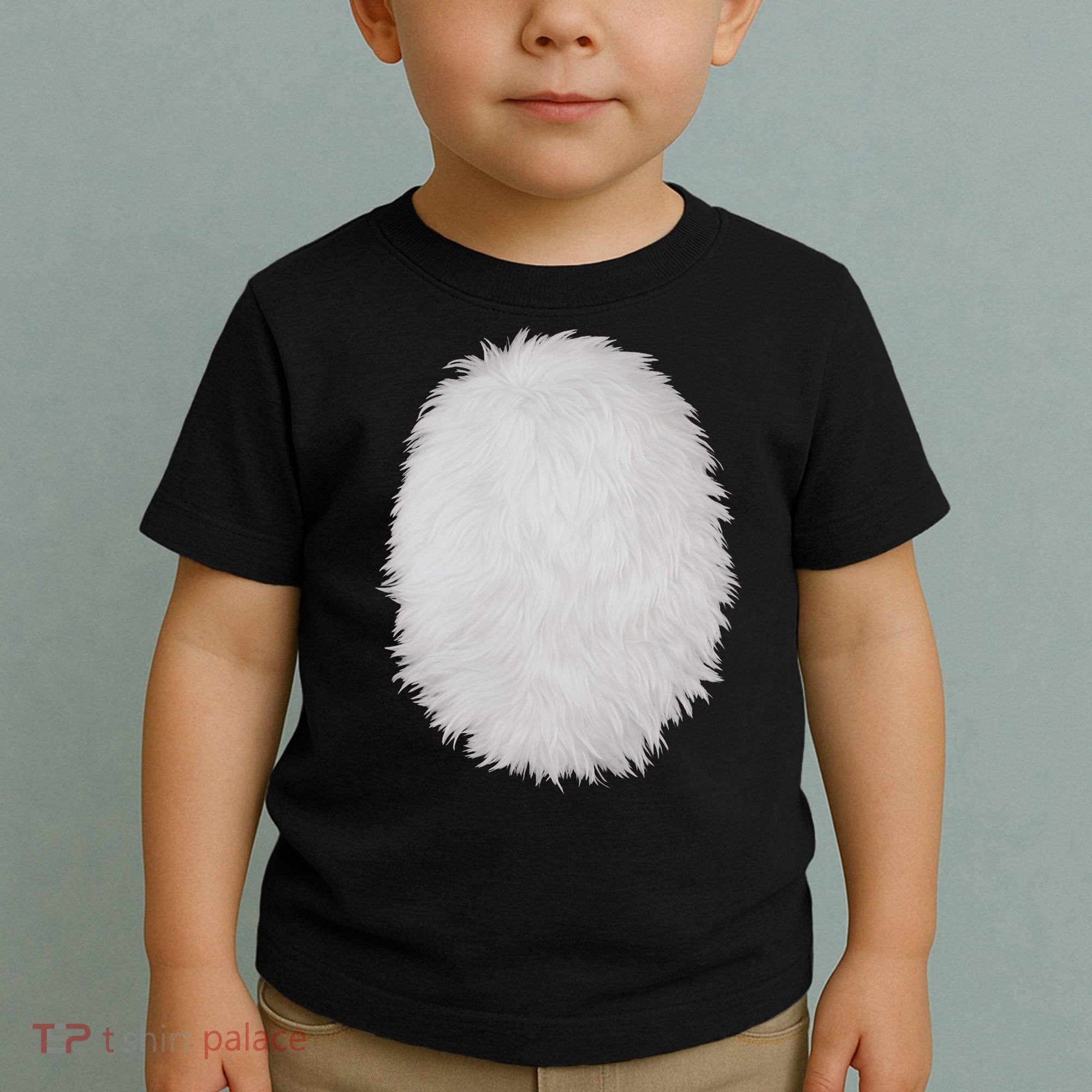 White Belly Costume Diy Cosplay Panda Bear Cat Skunk Deer Toddler T-Shirt