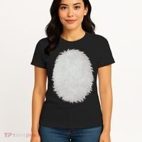 White Belly Costume Diy Cosplay Panda Bear Cat Skunk Deer Women's T-Shirt thumb 4