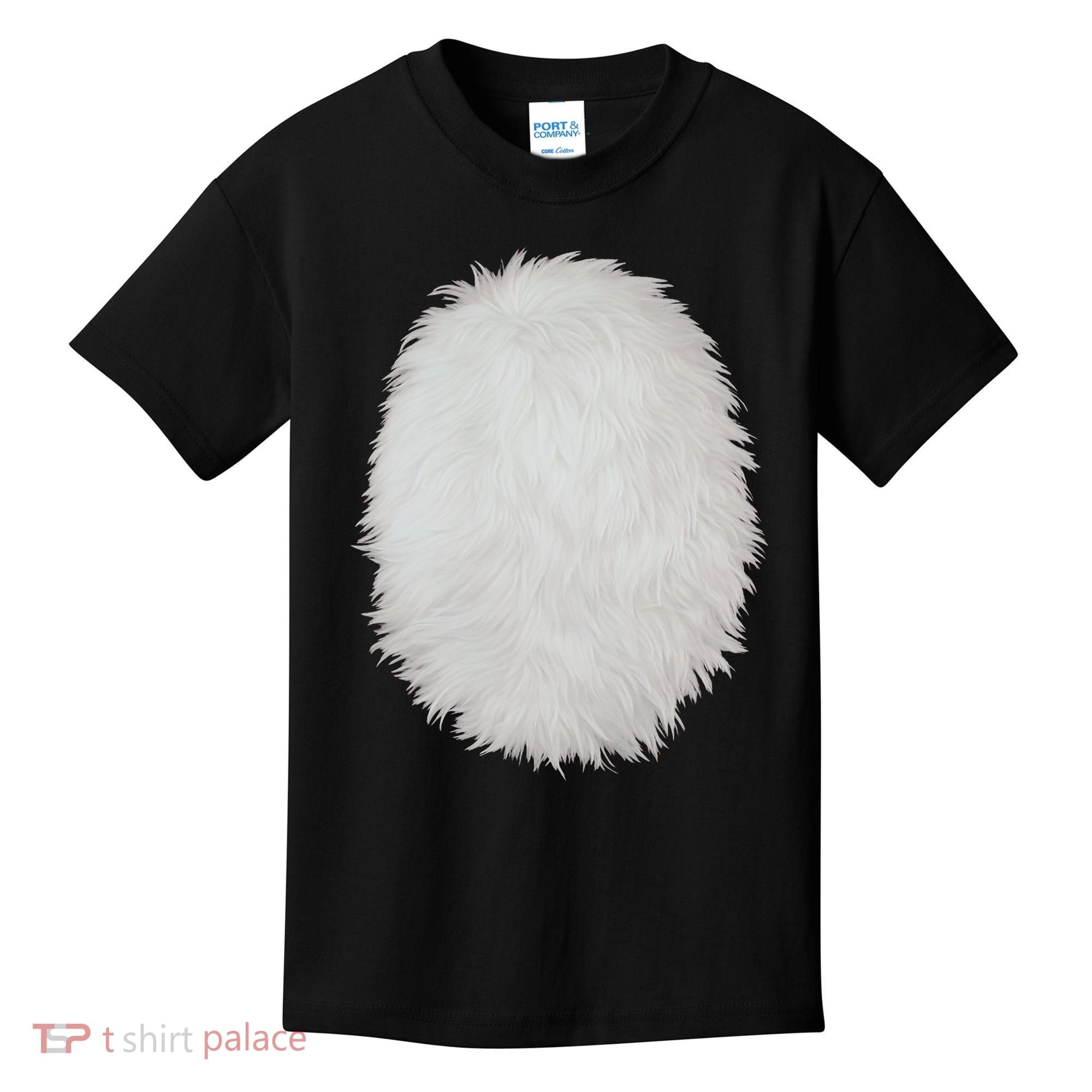White Belly Costume Diy Cosplay Panda Bear Cat Skunk Deer Kids T-Shirt