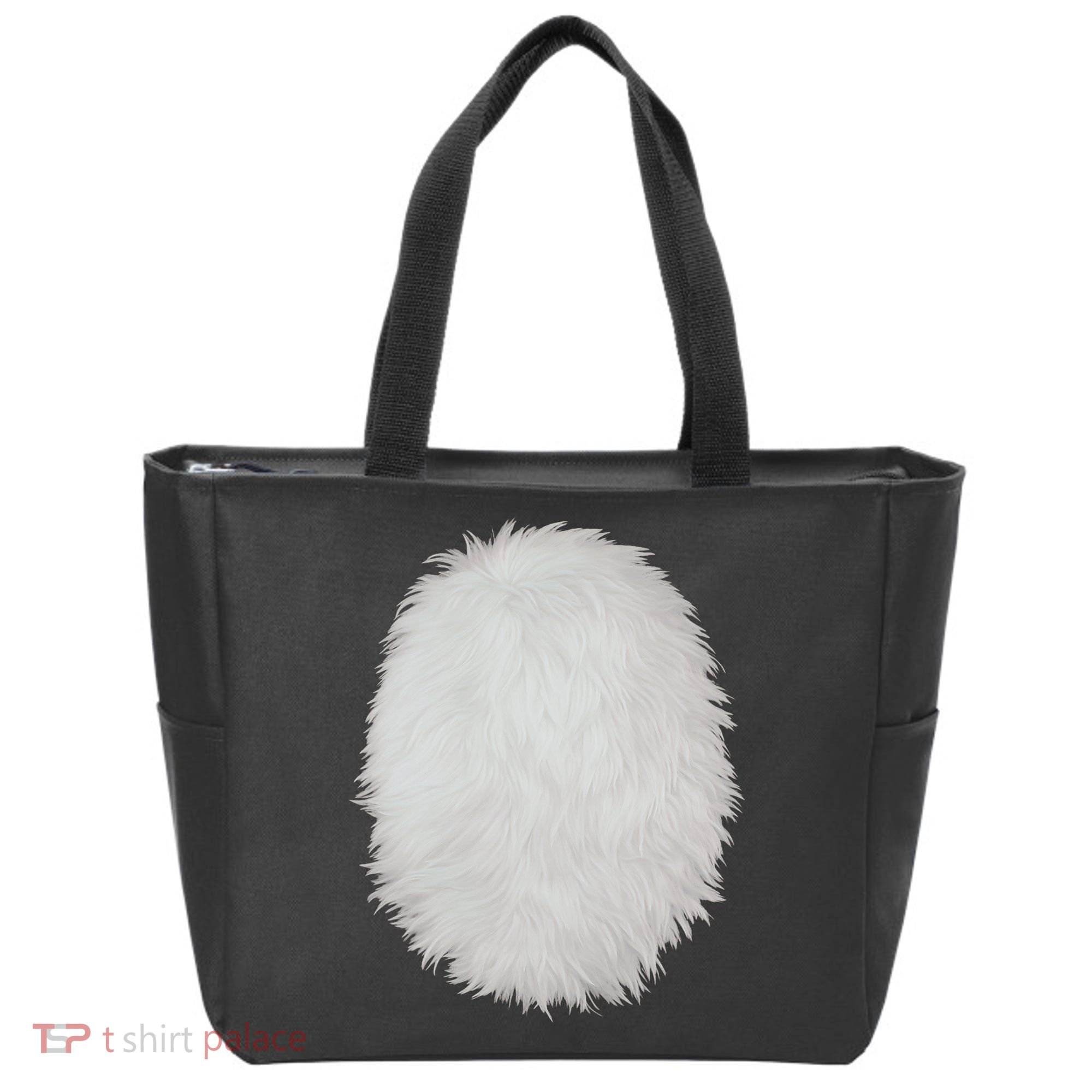 White Belly Costume Diy Cosplay Panda Bear Cat Skunk Deer Tote Bag