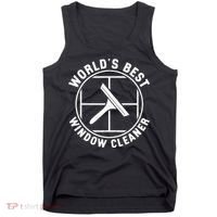 WorldS Best Cool Window Washing Professional Window Cleaner Tank Top thumb 0