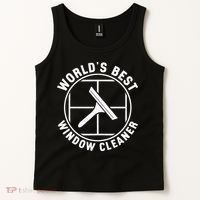 WorldS Best Cool Window Washing Professional Window Cleaner Tank Top thumb 2