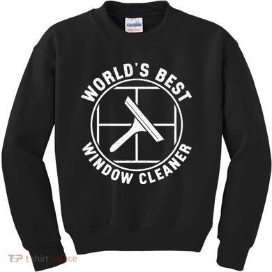 WorldS Best Cool Window Washing Professional Window Cleaner Kids Sweatshirt