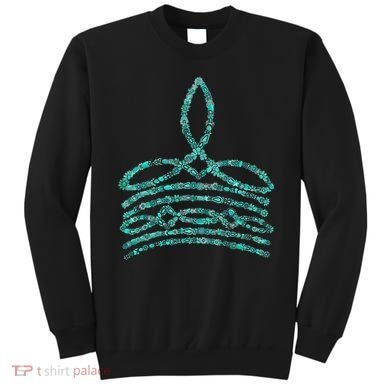 Western Boho Cowboy Boots Turquoise Boot Stitch Western Sweatshirt