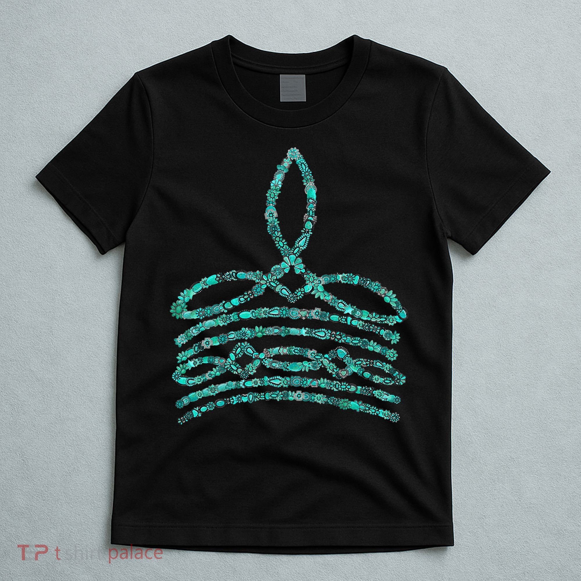 Western Boho Cowboy Boots Turquoise Boot Stitch Western T-Shirt