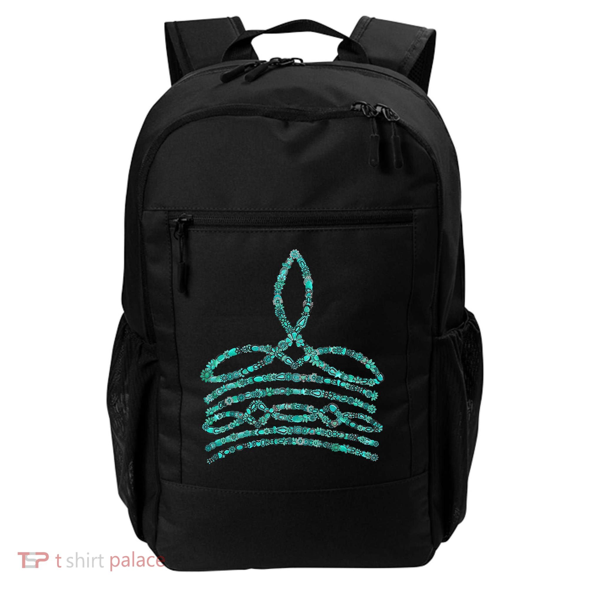 Western Boho Cowboy Boots Turquoise Boot Stitch Western Backpack