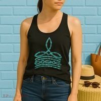 Western Boho Cowboy Boots Turquoise Boot Stitch Western Women's Tank Top thumb 2