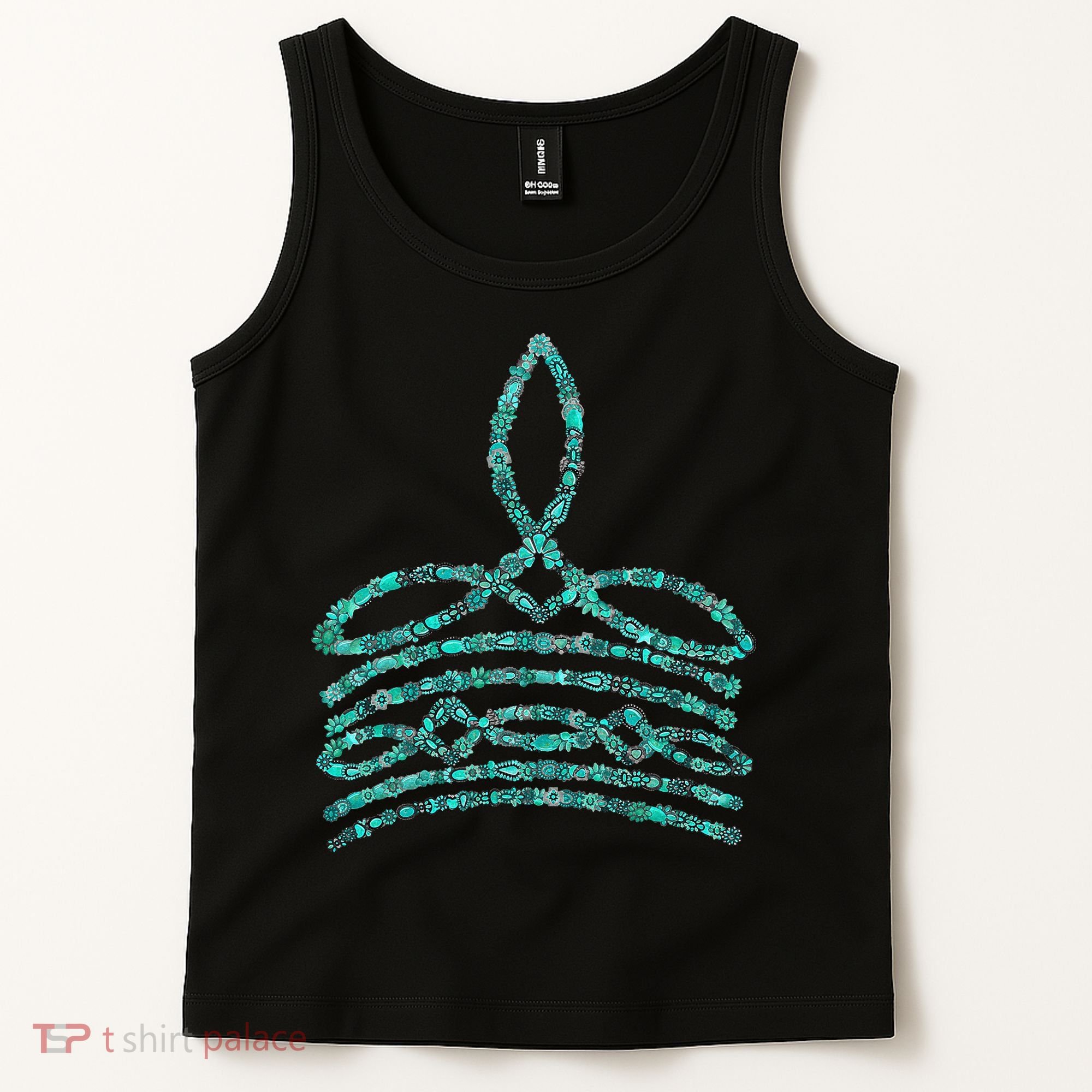 Western Boho Cowboy Boots Turquoise Boot Stitch Western Tank Top