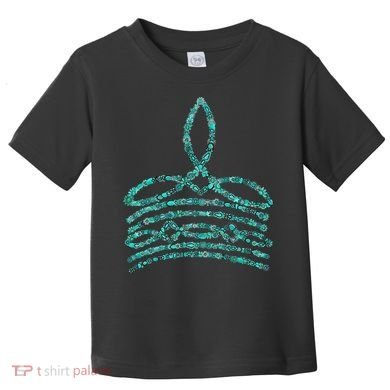 Western Boho Cowboy Boots Turquoise Boot Stitch Western Toddler T-Shirt