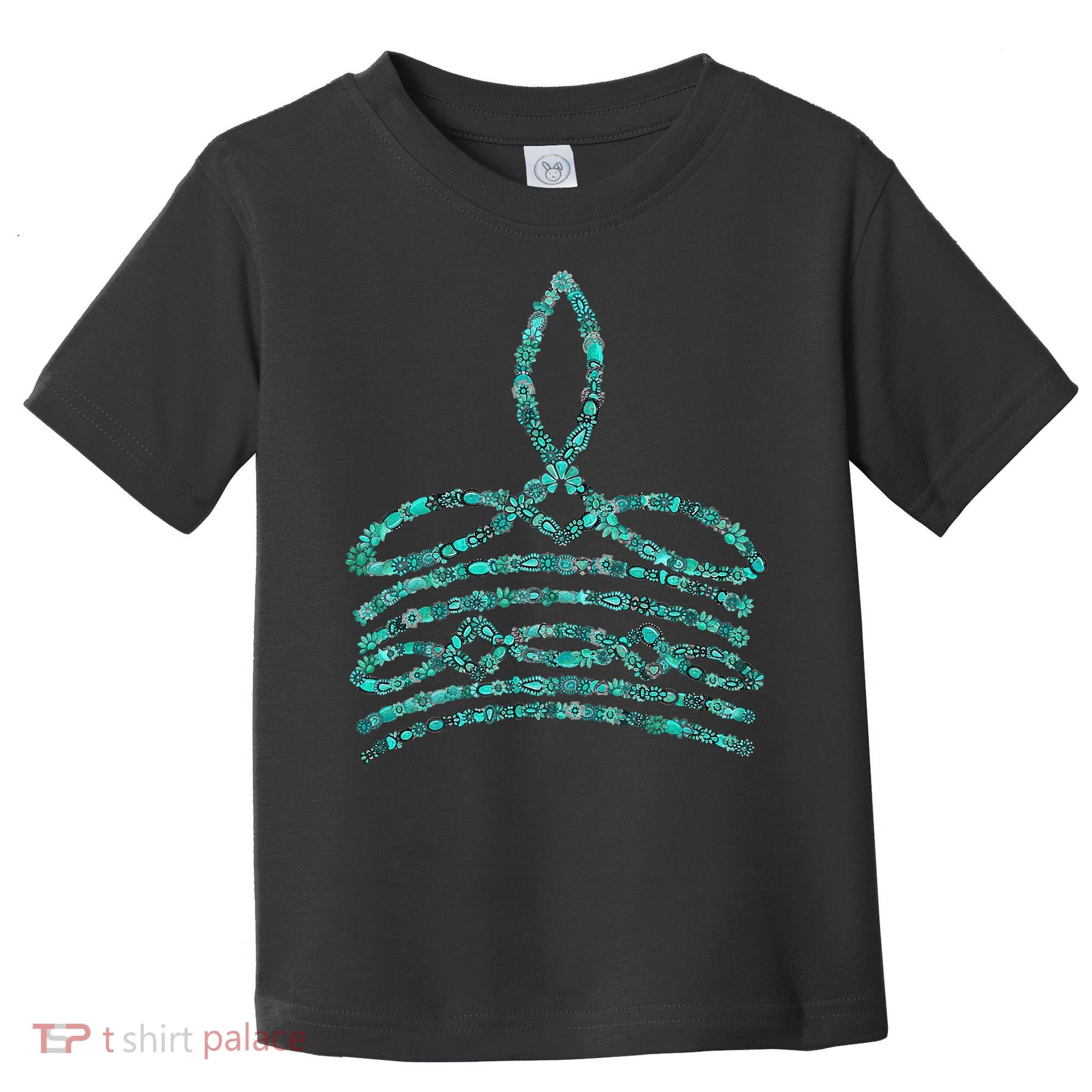 Western Boho Cowboy Boots Turquoise Boot Stitch Western Toddler T-Shirt