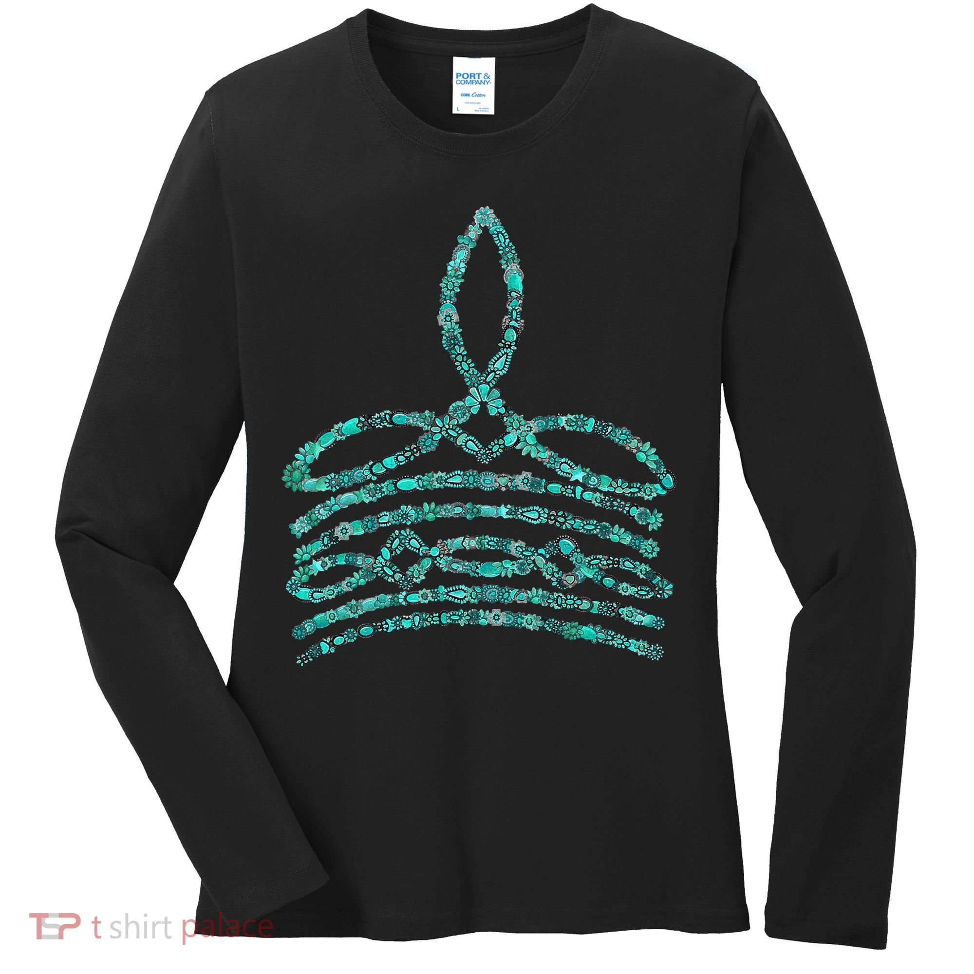 Western Boho Cowboy Boots Turquoise Boot Stitch Western Women's Long Sleeve Shirt