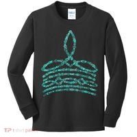 Western Boho Cowboy Boots Turquoise Boot Stitch Western Kids Long Sleeve Shirt thumb 0
