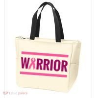Warrior Breast Cancer Ribbon Tote Bag thumb 3